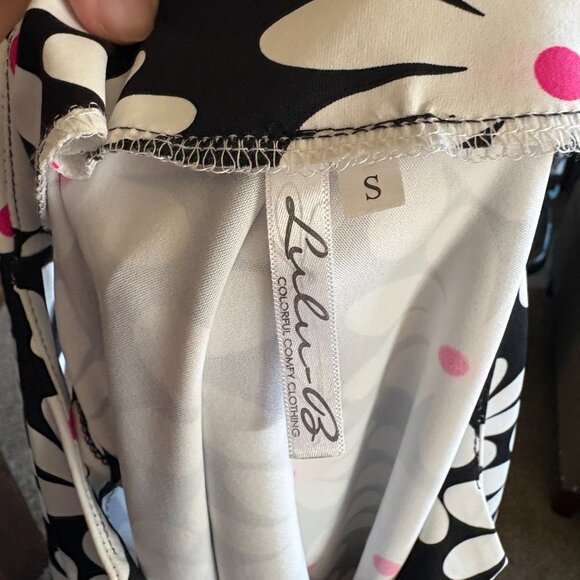 Lulu-B Womens Floral Top Golf Tennis Athletic Size Small UPF 50+ Daisy Print - Picture 4 of 4